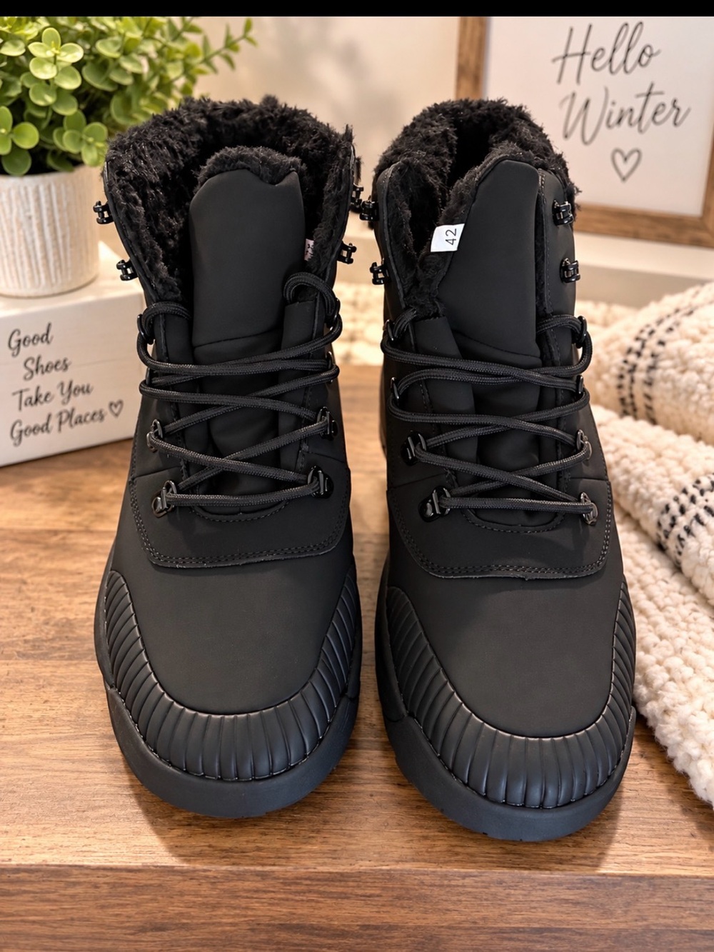 Waterproof Winter Snow Boots for Women丨Insulated-Warm Fur-Lined Booties